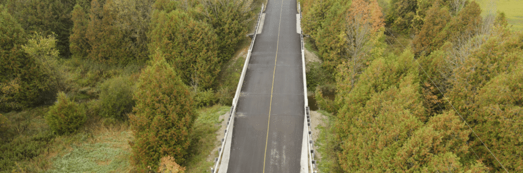 Carrick Creek Bridge Rehabilitation in Mildmay Ontario by Beton.