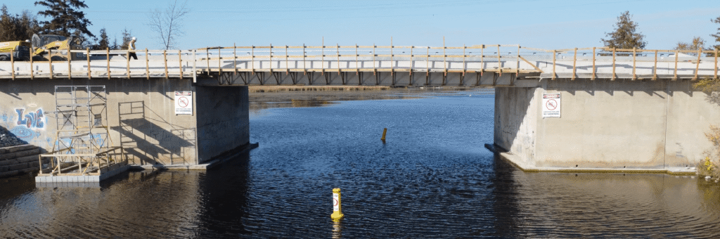 Cowans Bay Bridge Rehabilitation in Omemee, Ontario by Beton.