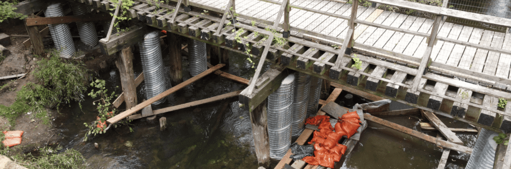 Rotary bridge repairs in Norfolk County by Beton.